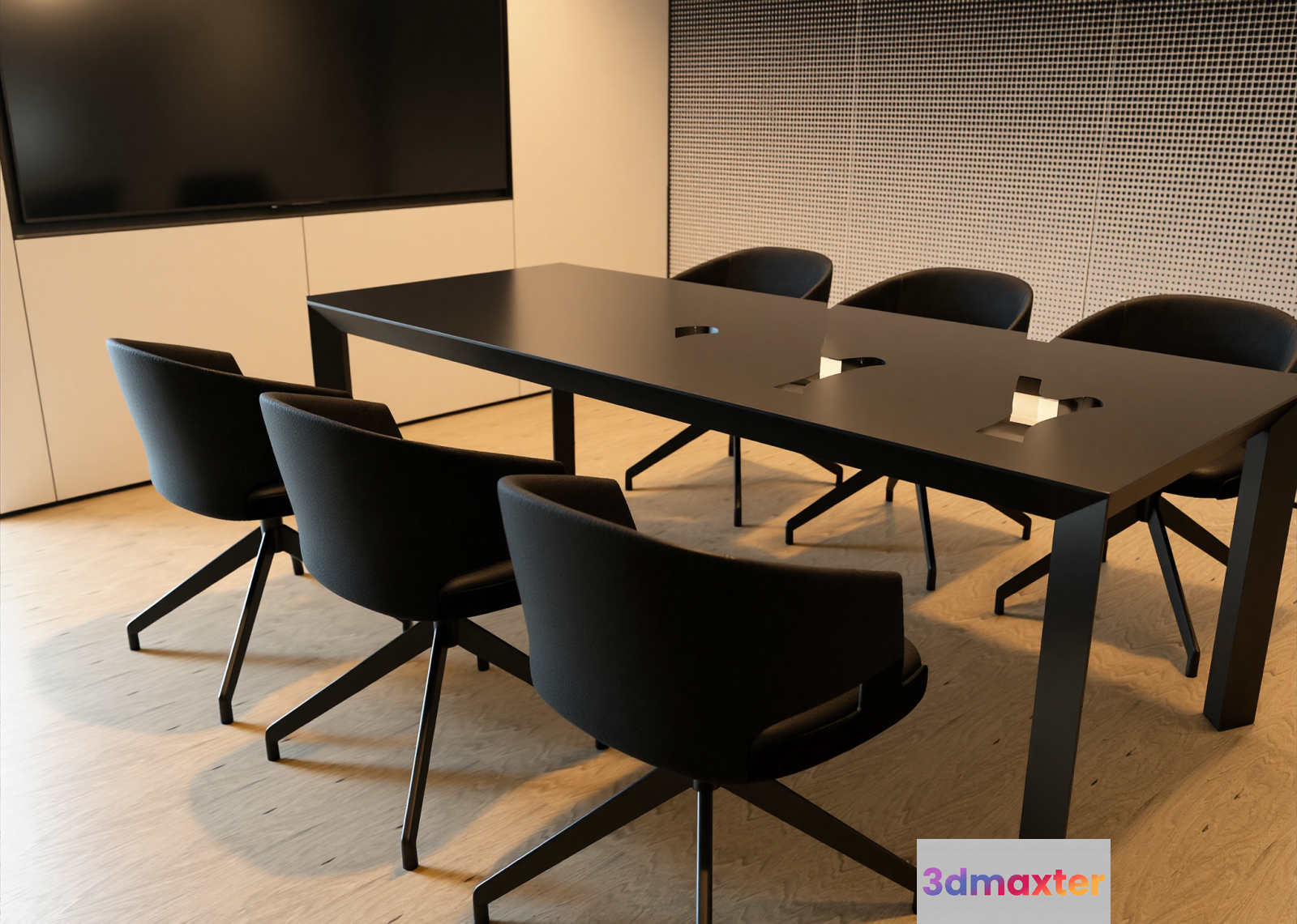 Modern Conference Room Table 3D Model - 7185 - VRAY Render