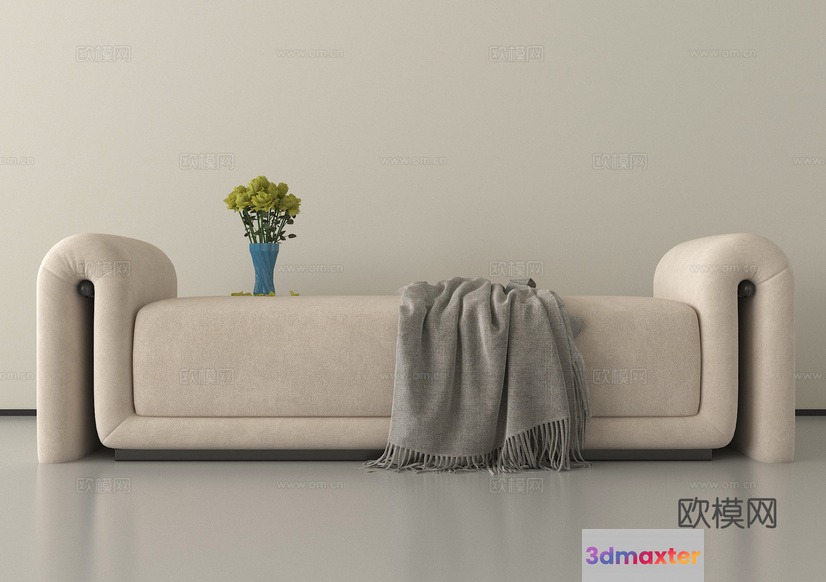 A Modern Couch 3D Model - 4150 - VRAY Render