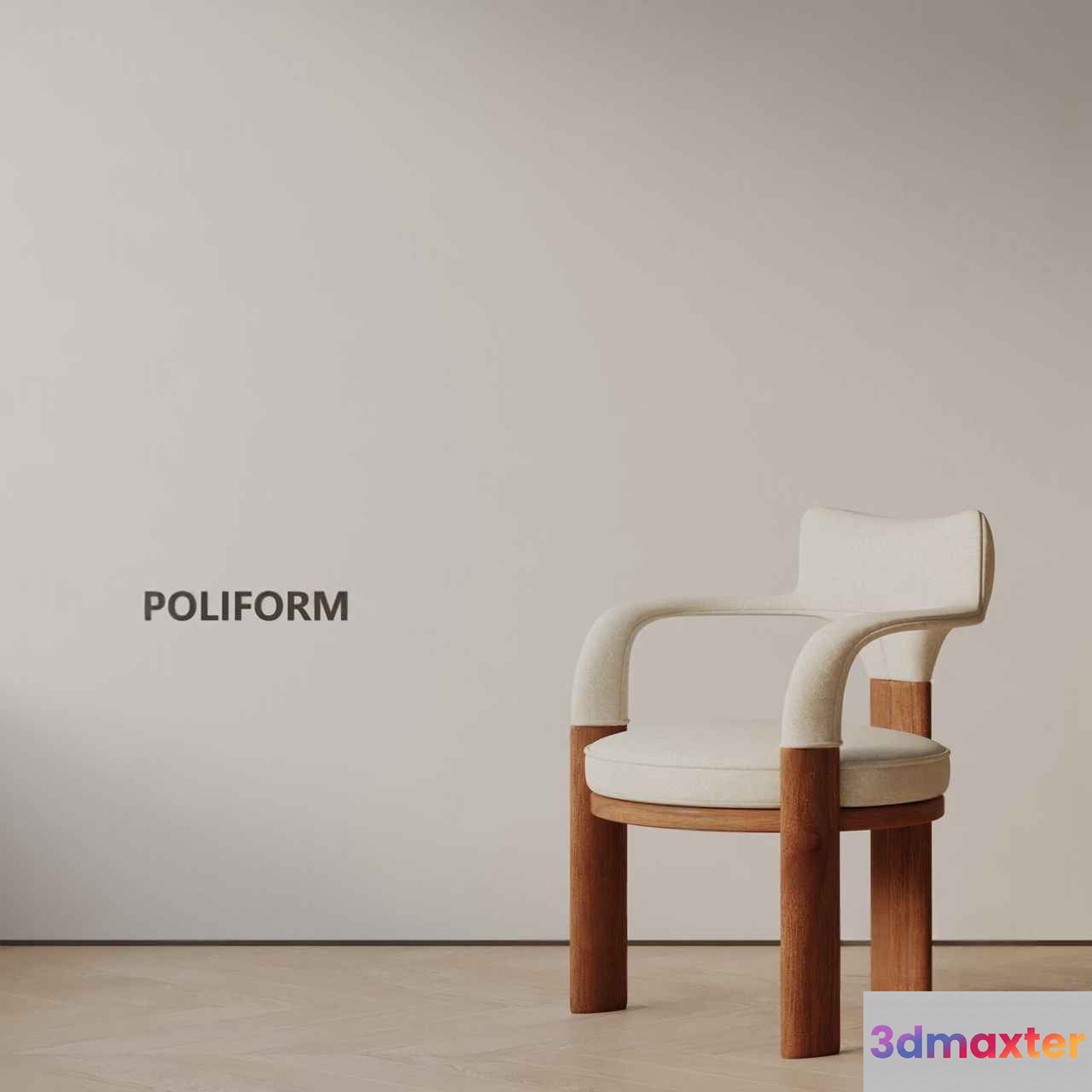 Wooden Chair 3D Model - 21044 - VRAY Render
