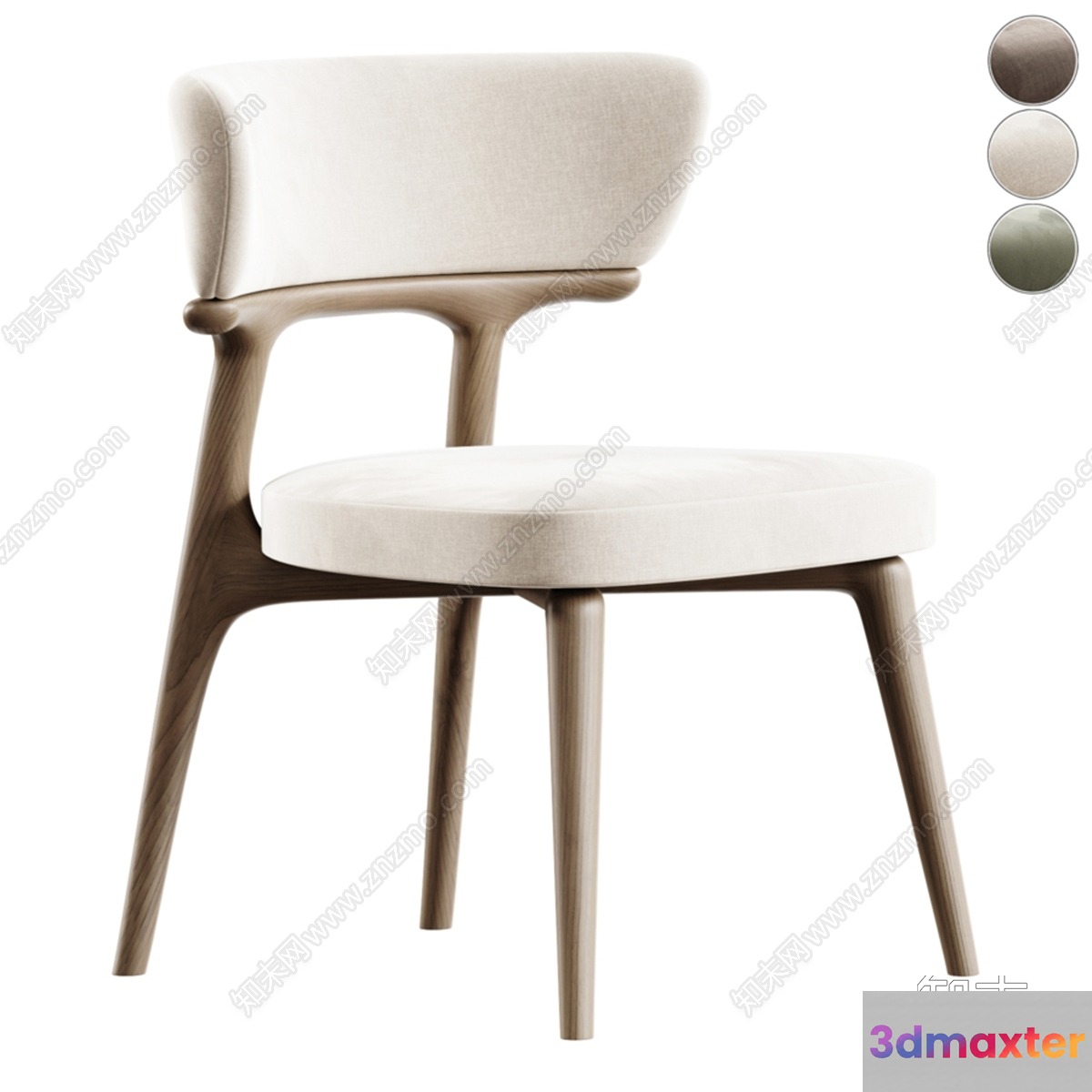 Modern Wooden Chair 3D Model - 5842 - VRAY Render
