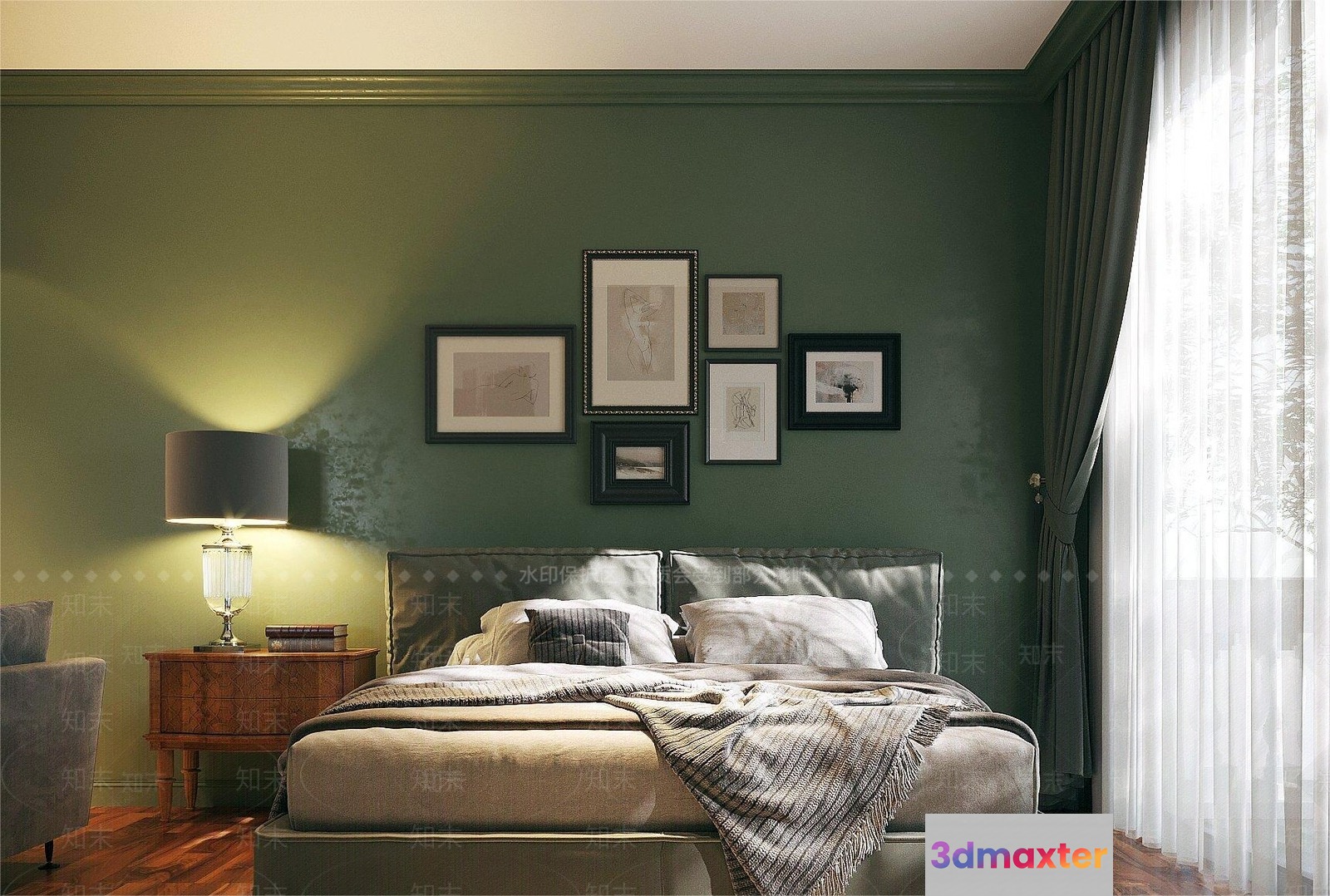 Cozy Bedroom 3D Model - 5154 - VRAY Render