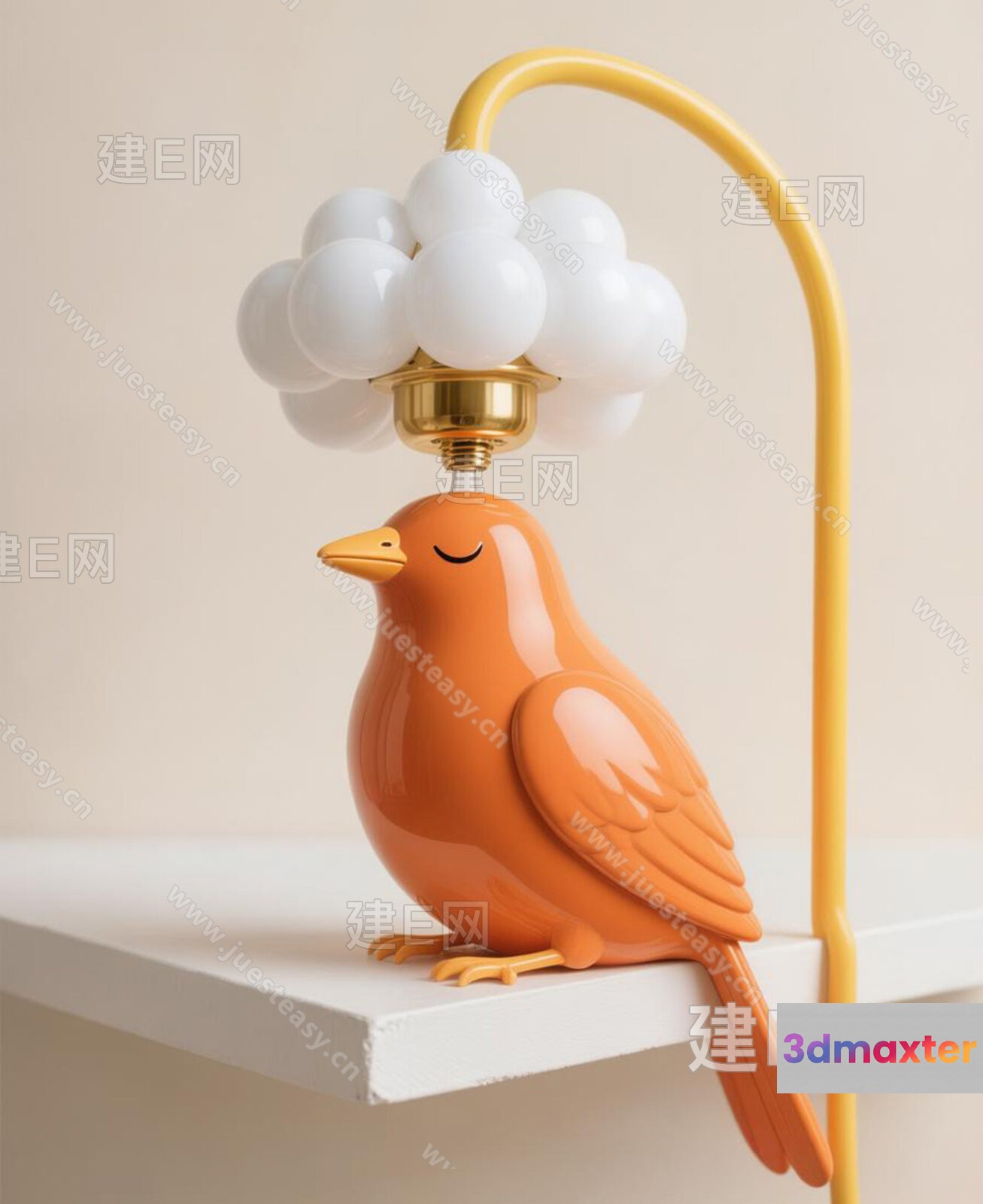 Gold Light Fixture 3D Model - 20111 - VRAY Render