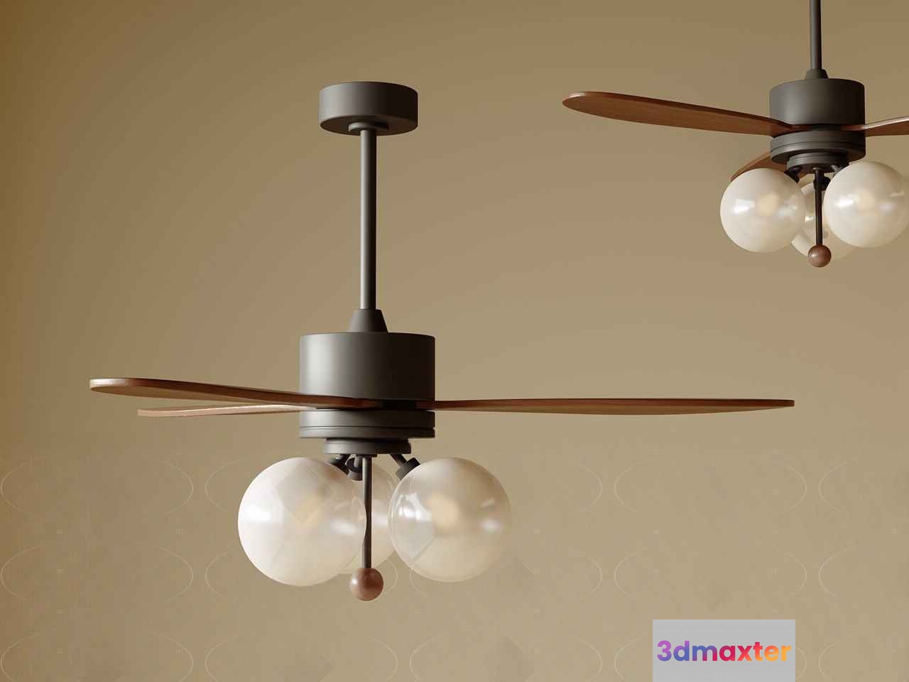 Modern Ceiling Fans 3D Model - 14195 - CORONA Render