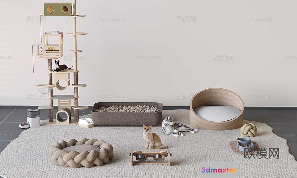 Cat Toys 3D Model - 1830 - VRAY Render