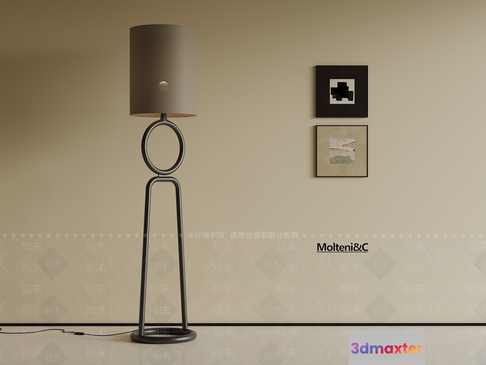 Modern Floor Lamp 3D Model - 11894 - VRAY Render