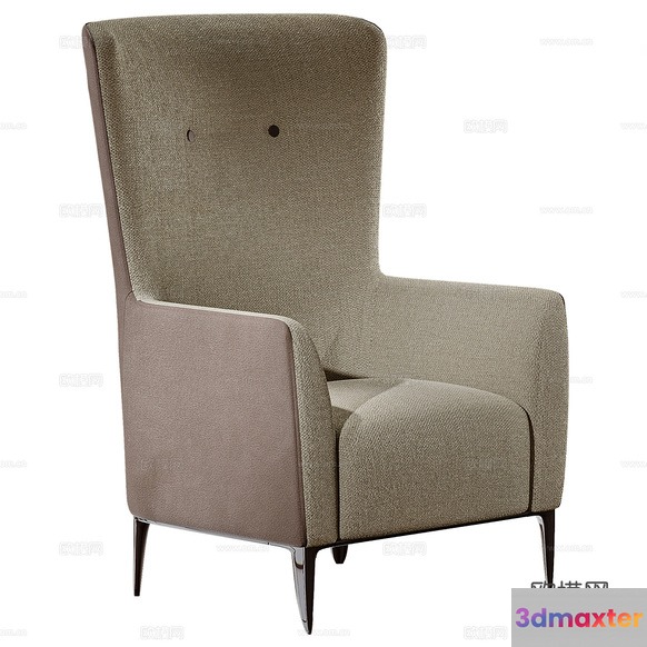 Modern Upholstered Chair 3D Model - 19434 - CORONA Render