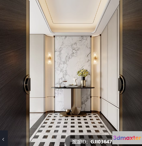Modern Interior Design 3D Model - 1859 - VRAY Render