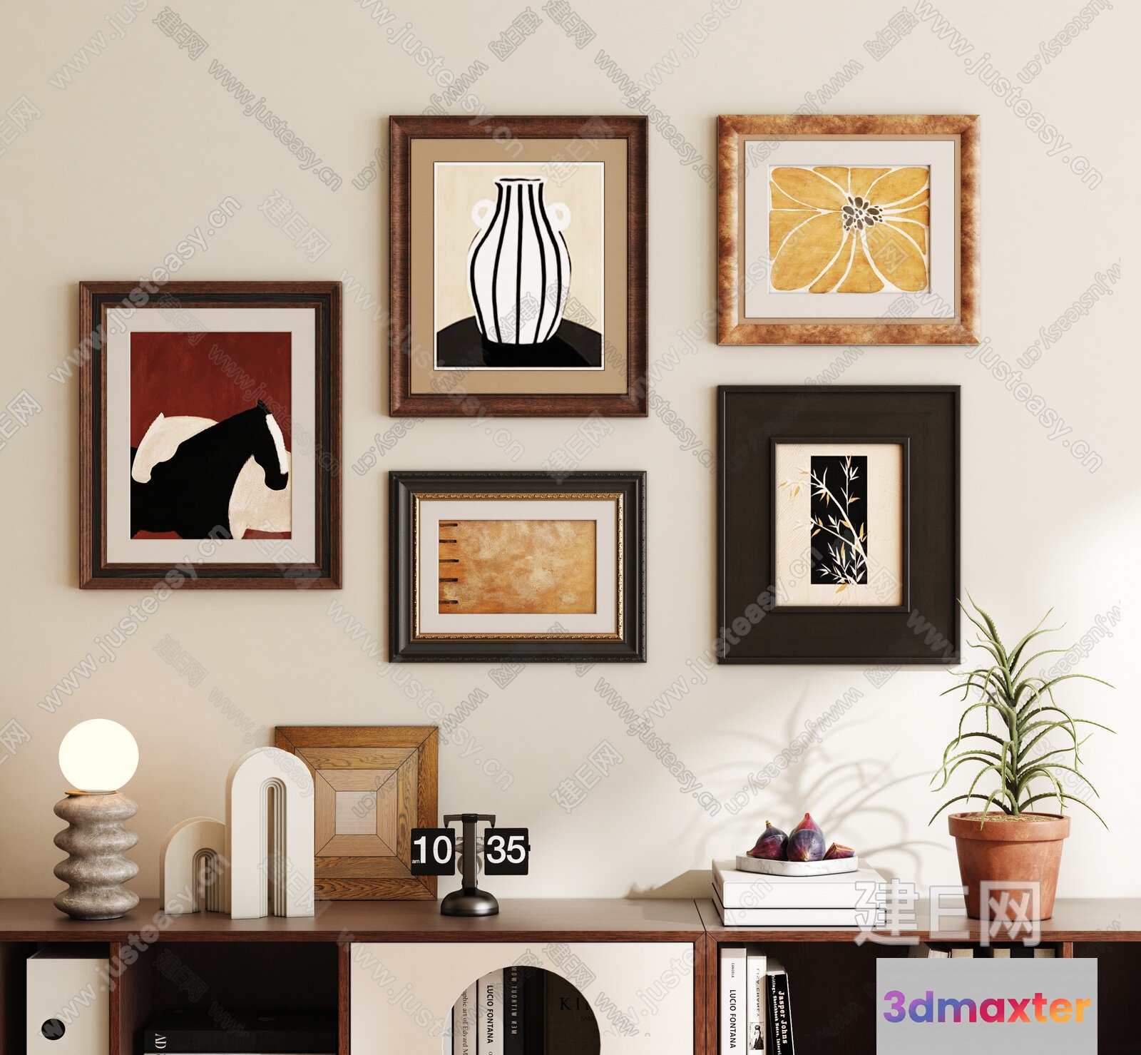 Minimalist Wall Art 3D Model - 8060 - VRAY Render