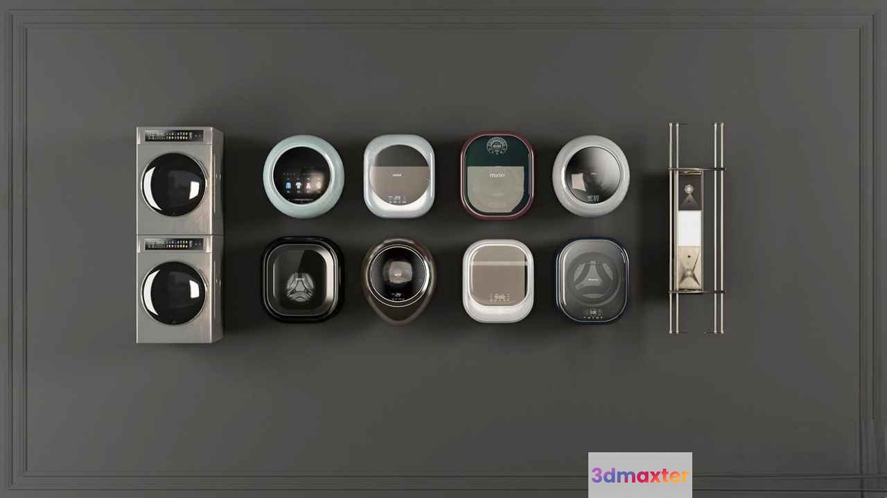 Modern Home Appliances 3D Model - 17332 - VRAY Render