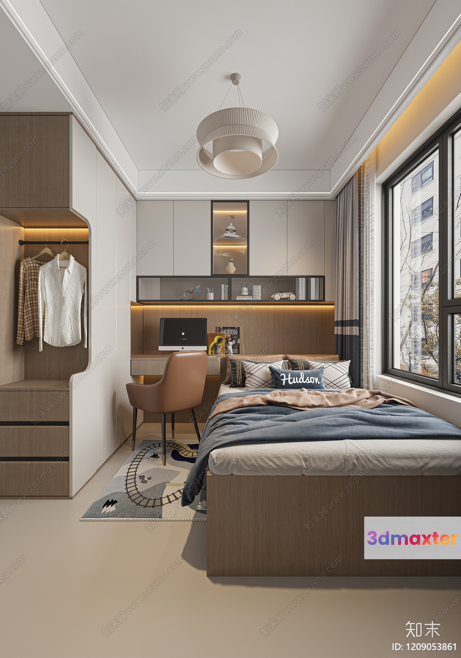 Cozy Bedroom 3D Model - 13105 - VRAY Render