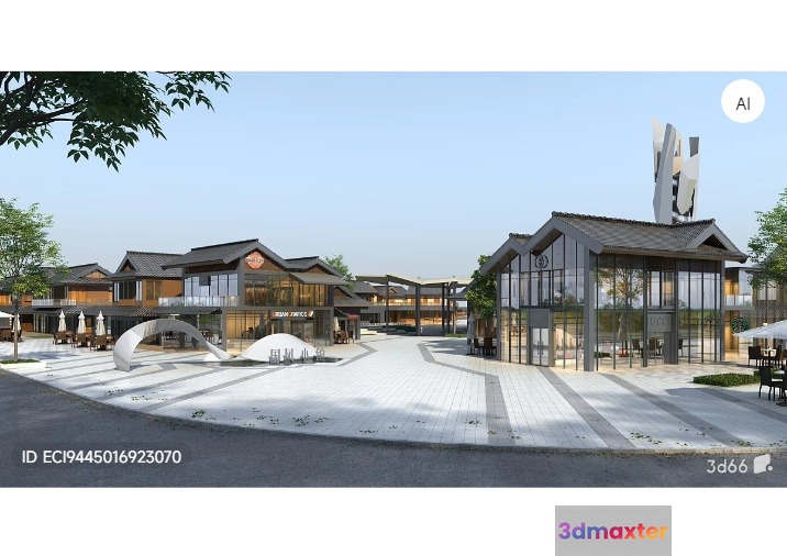 A Modern Architectural Design 3D Model - 12046 - VRAY Render
