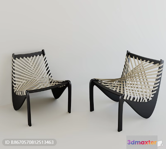 Two Modern Chairs 3D Model - 12315 - CORONA Render