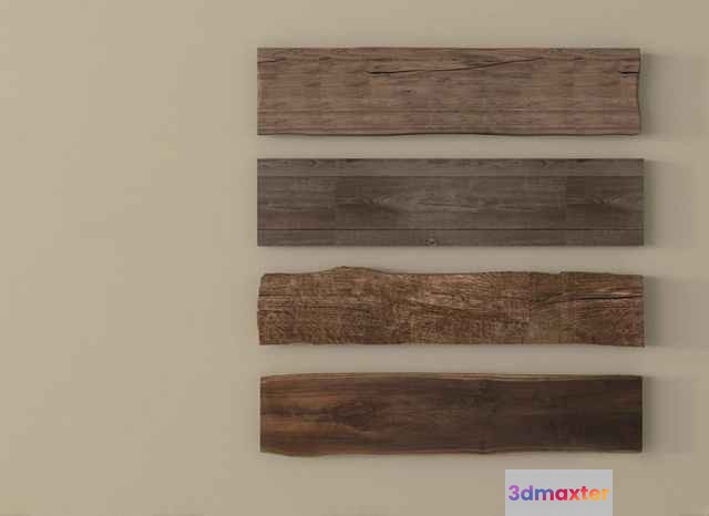 Wooden Wall Decor 3D Model - 2590 - VRAY Render