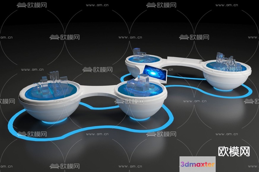 A Futuristic High-Tech Toilet System 3D Model - 10774 - VRAY Render