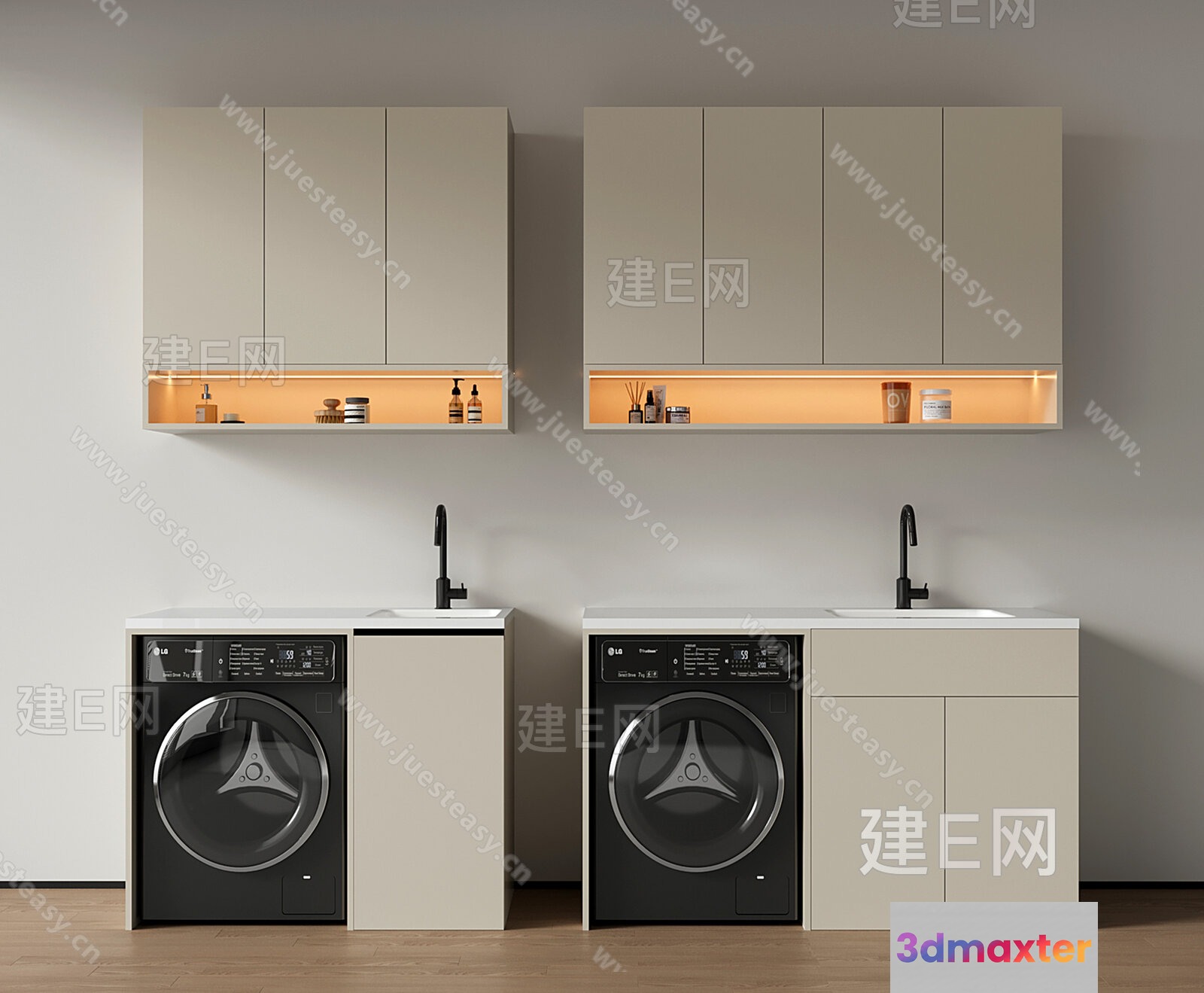 Modern Laundry Room 3D Model - 3138 - VRAY Render