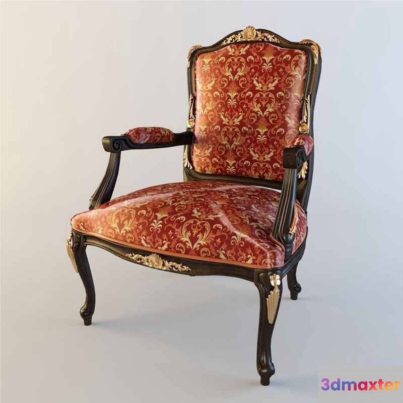 Wooden Armchair 3D Model - 7755 - VRAY Render