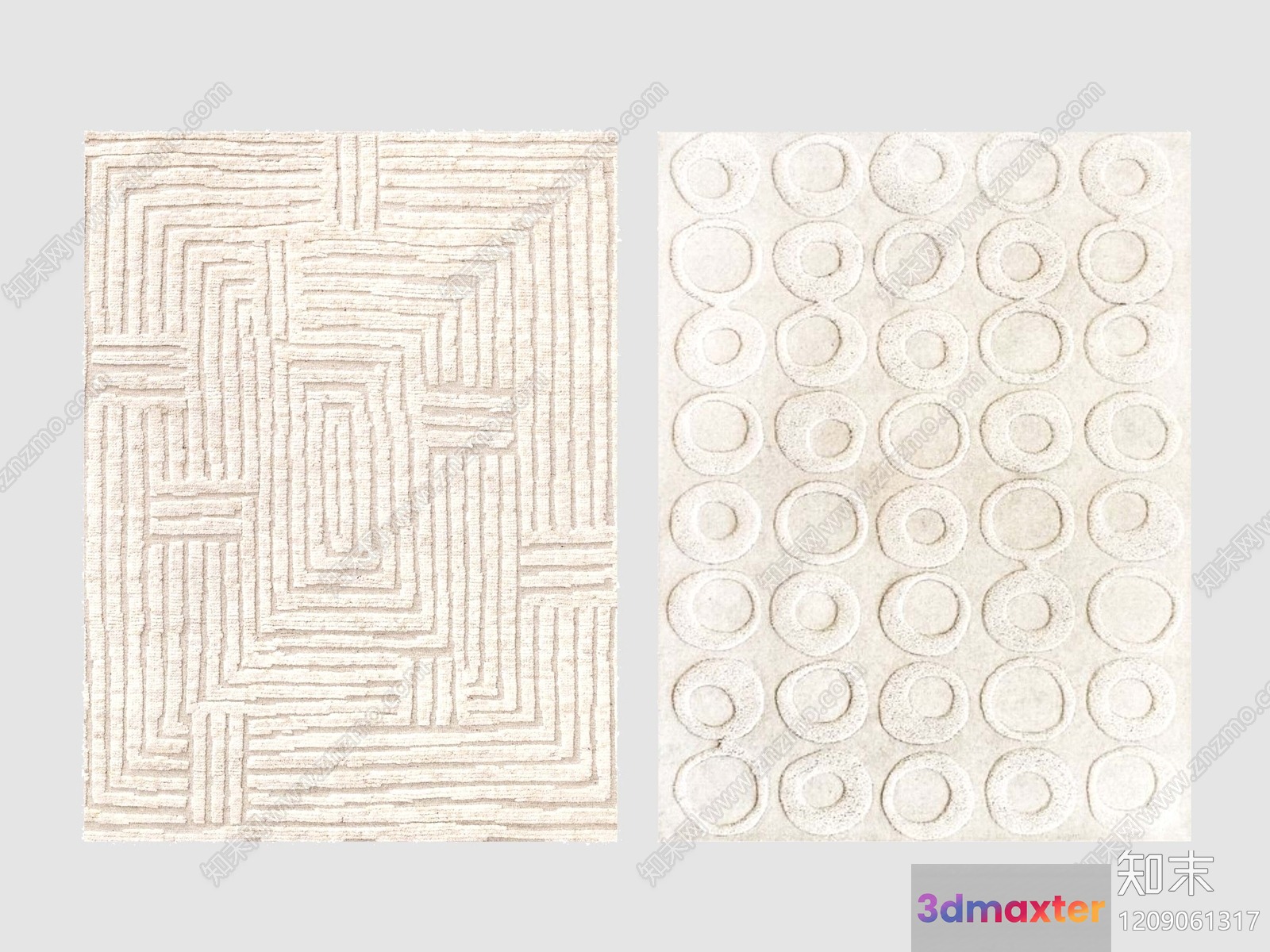 Abstract Art Rugs 3D Model - 19837 - VRAY Render