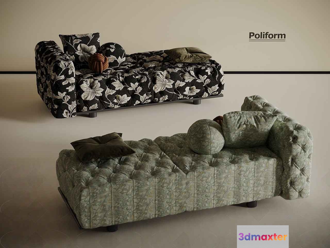 Modern Furniture 3D Model - 16410 - VRAY Render