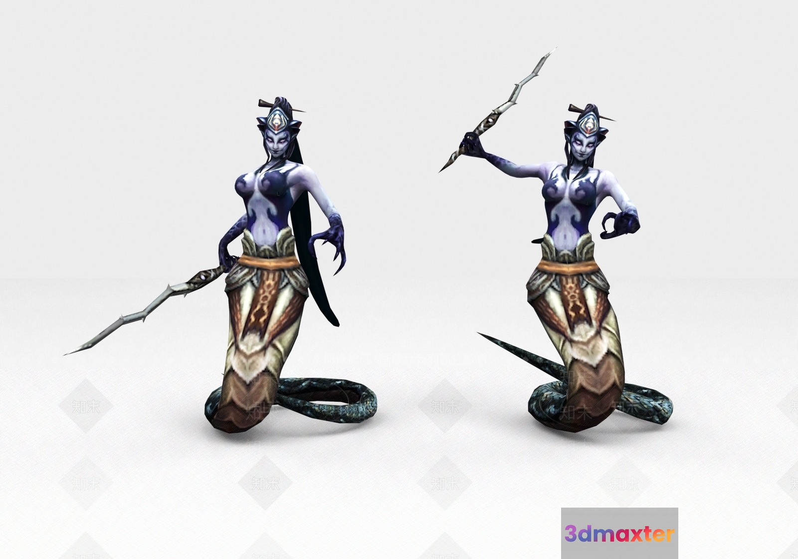 Ancient Female Warrior 3D Model - 6106 - VRAY Render