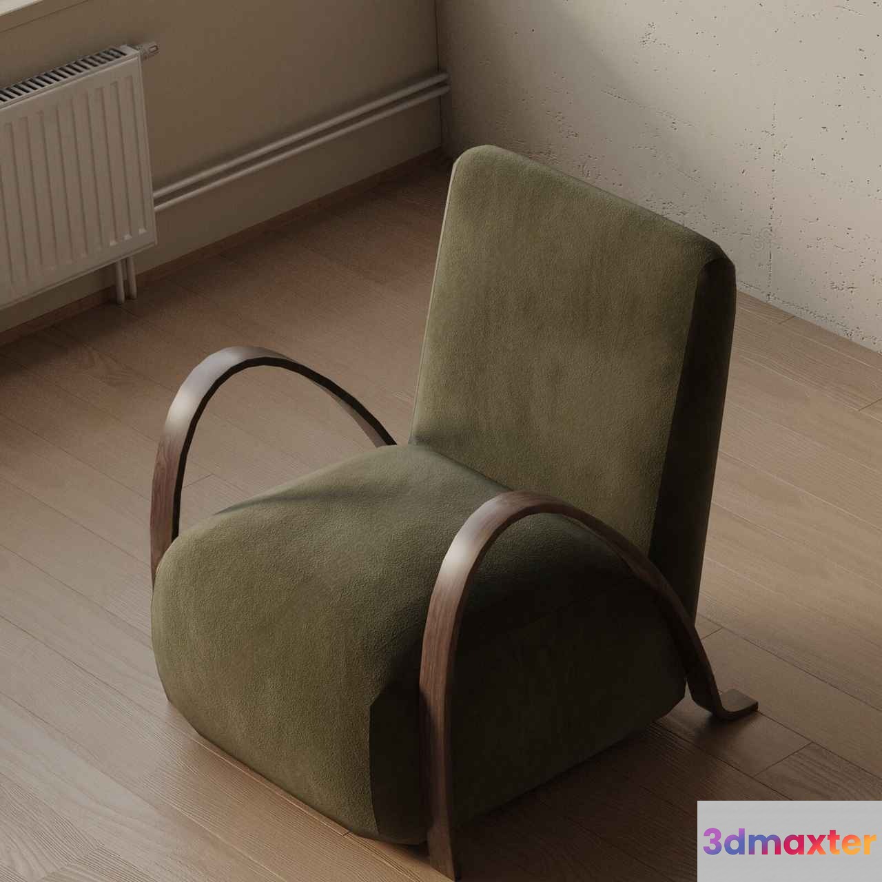 A Green Chair 3D Model - 670 - VRAY Render