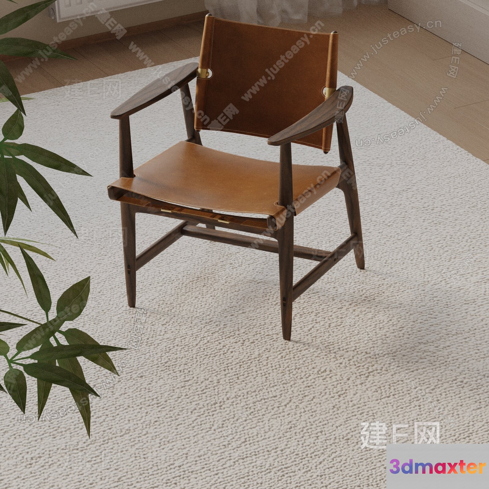 Wooden Chair 3D Model - 8836 - VRAY Render