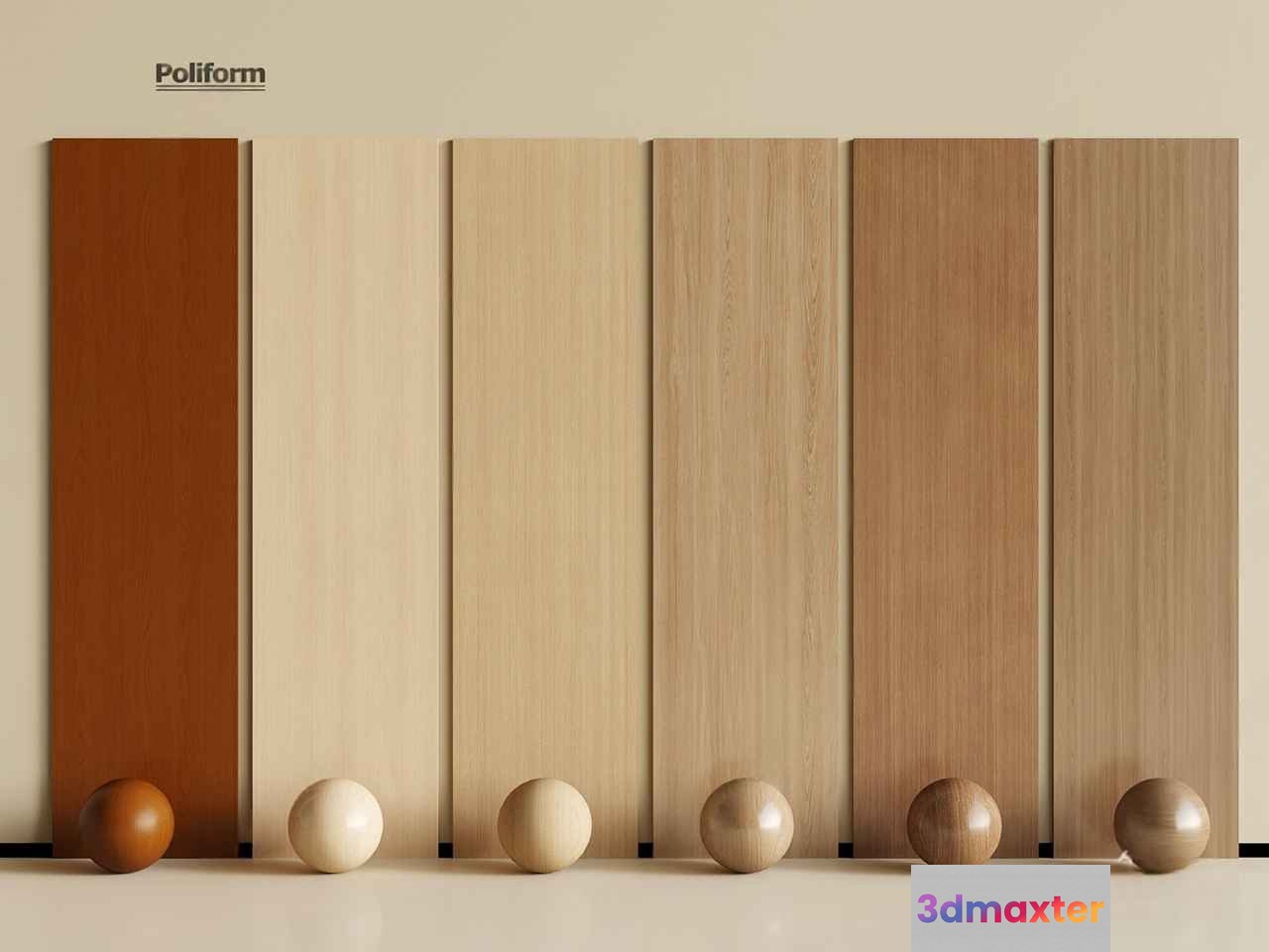 Wooden Door Panels 3D Model - 383 - VRAY Render