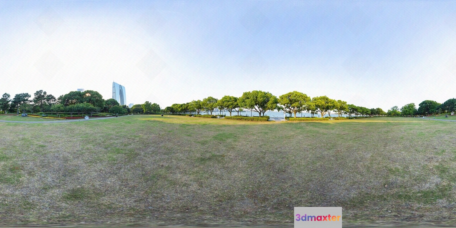 Green Grassy Field 3D Model - 10100 - VRAY Render