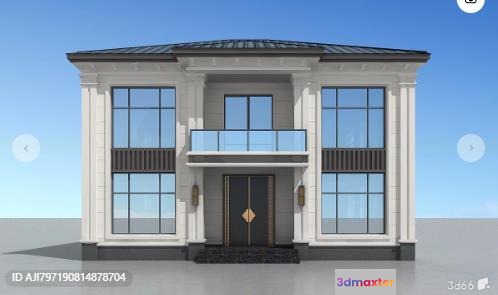 A Modern House 3D Model - 13580 - VRAY Render