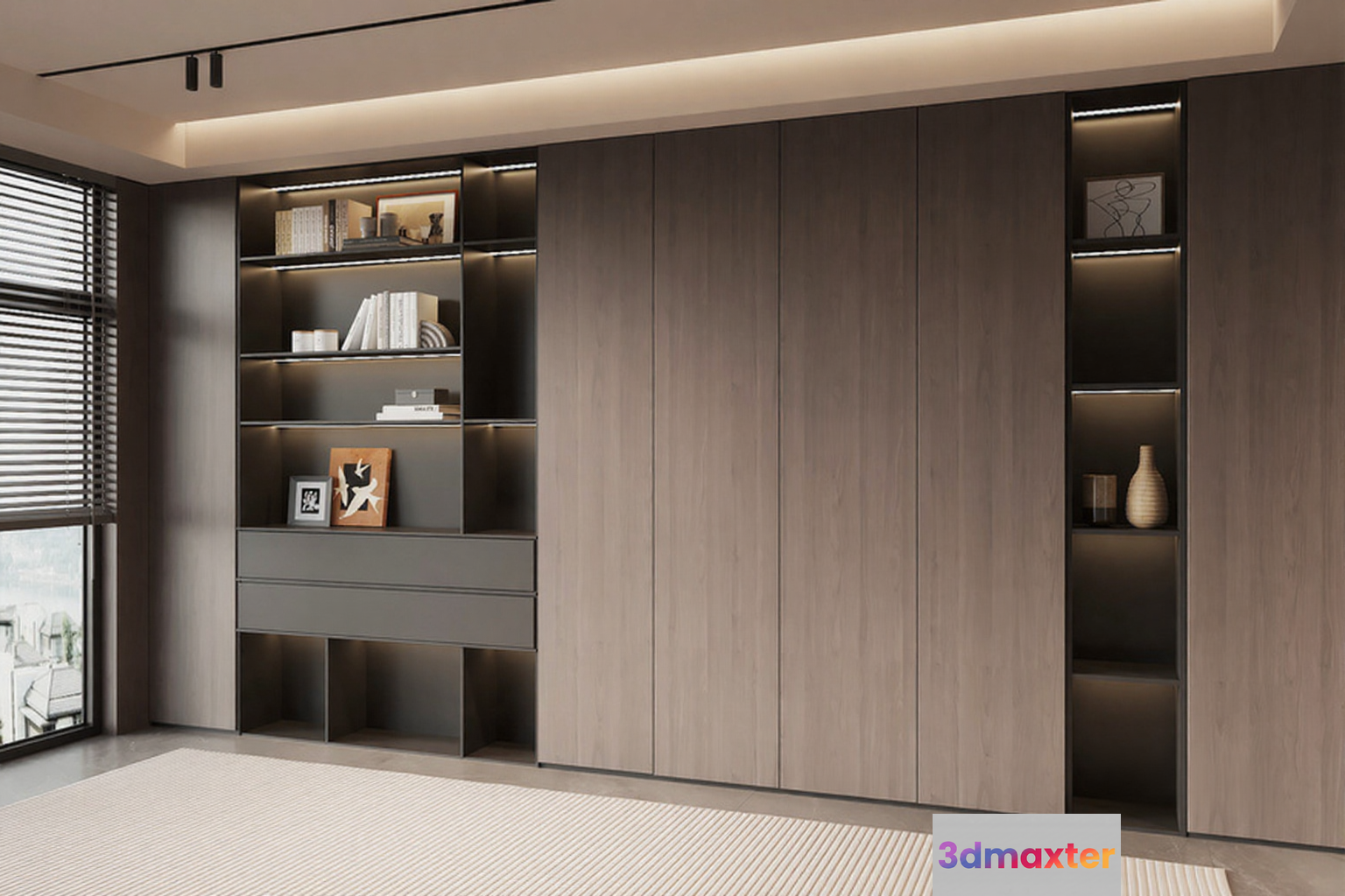 Modern Storage Unit 3D Model - 13564 - VRAY Render