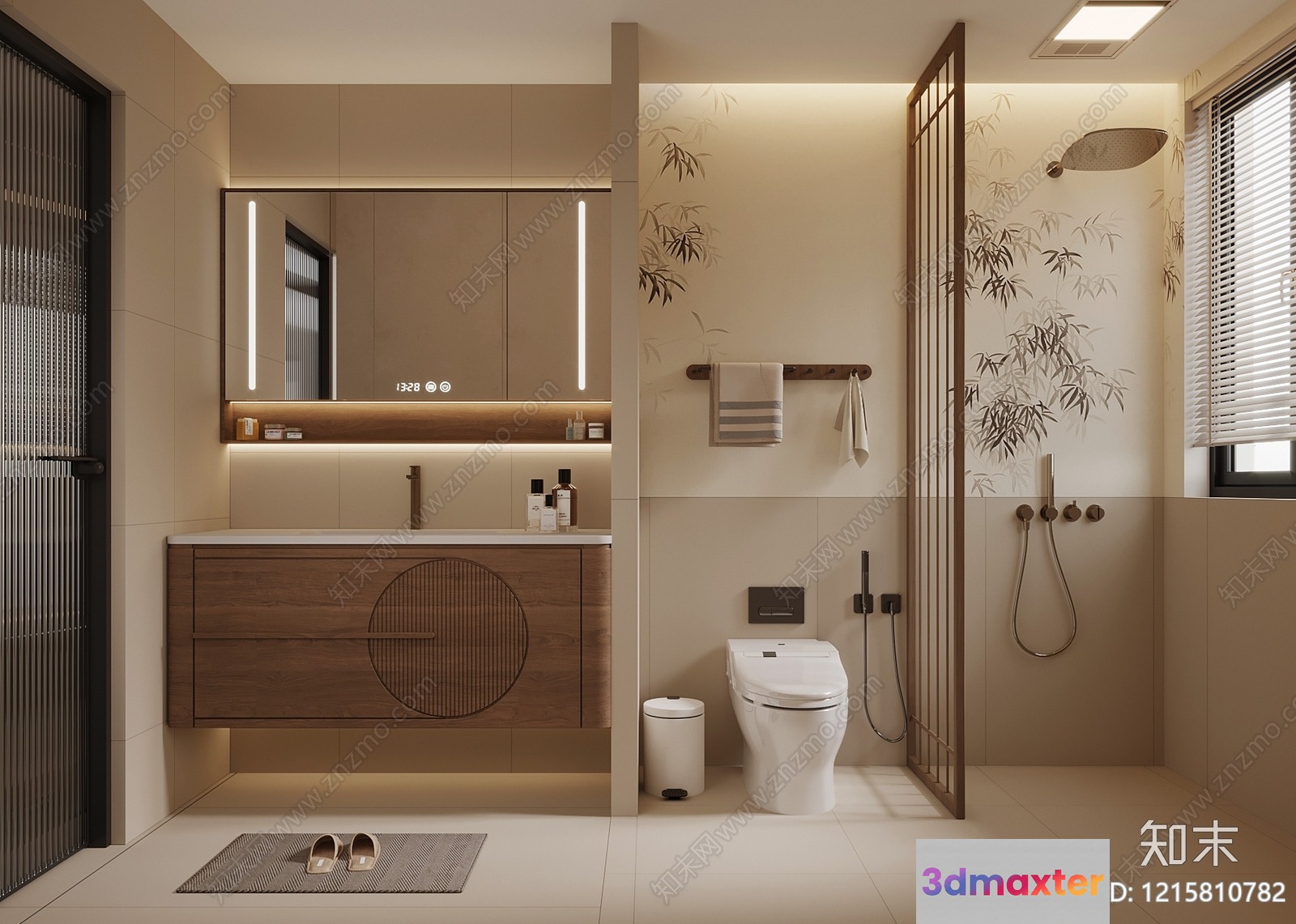 Modern Bathroom Design 3D Model - 18427 - VRAY Render