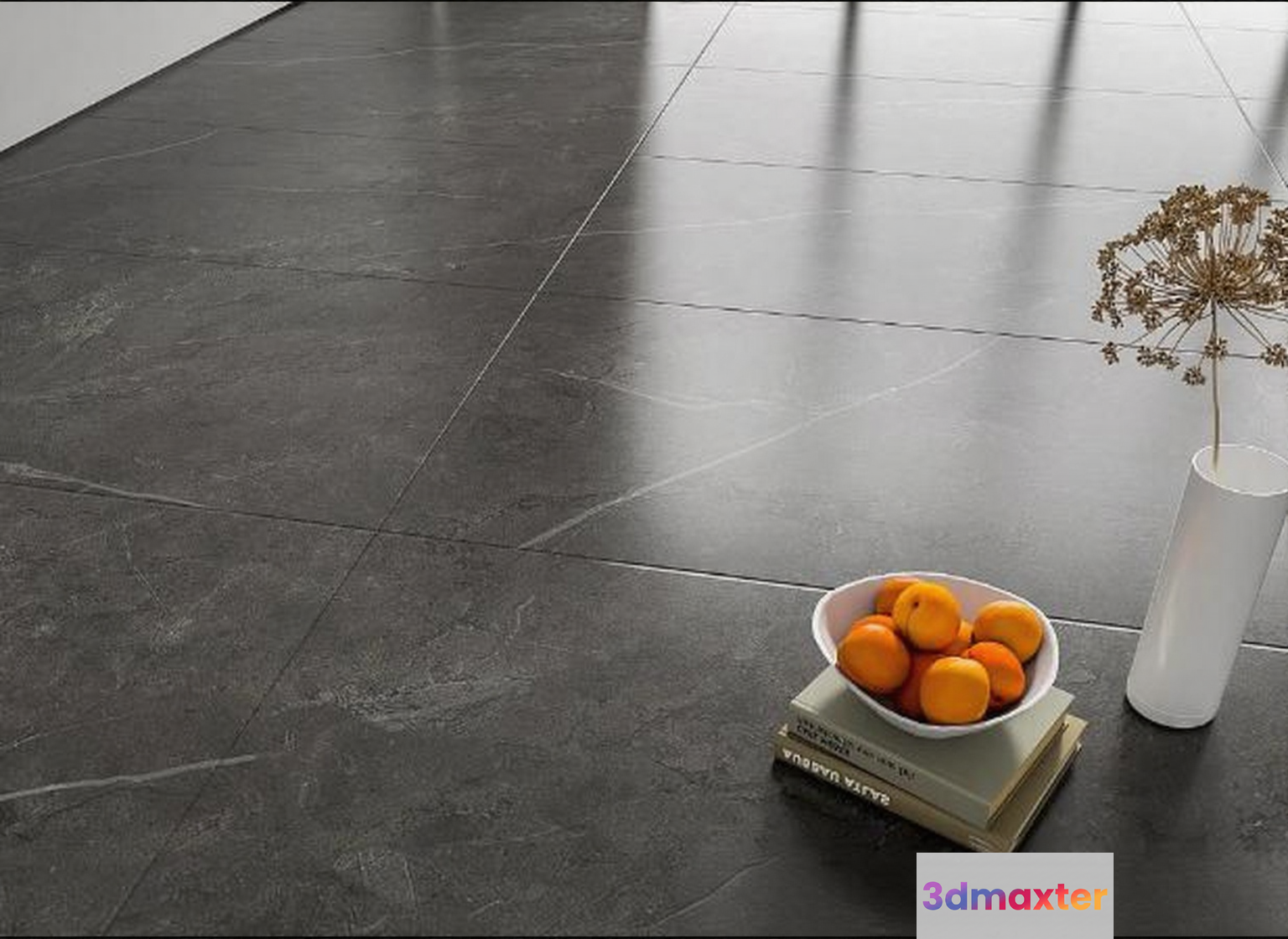 Modern Gray Ceramic Floor 3D Model - 16755 - VRAY Render