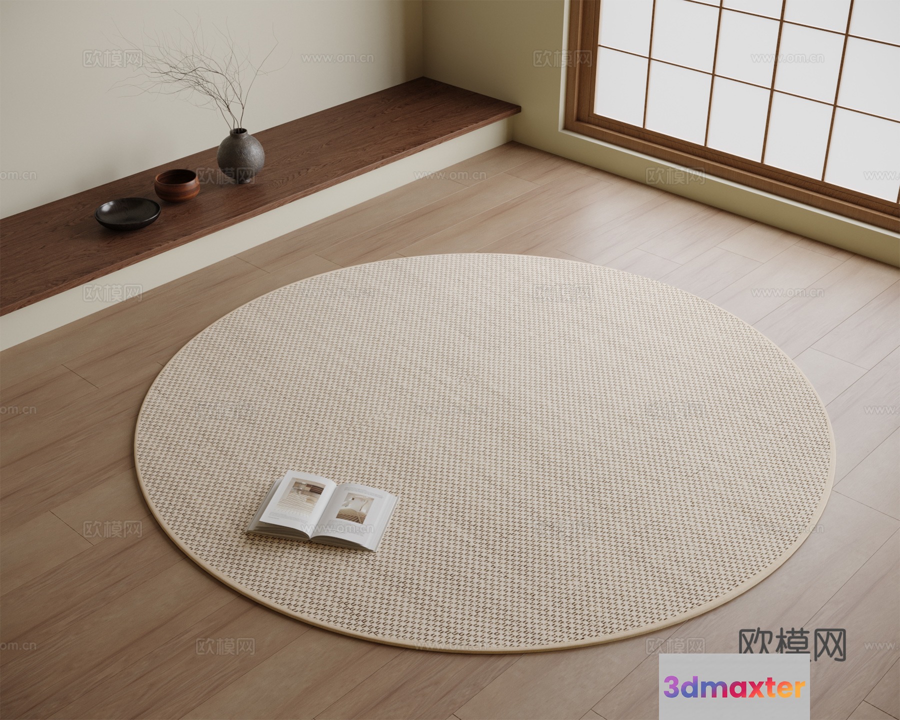 A Round Rug 3D Model - 23143 - VRAY Render