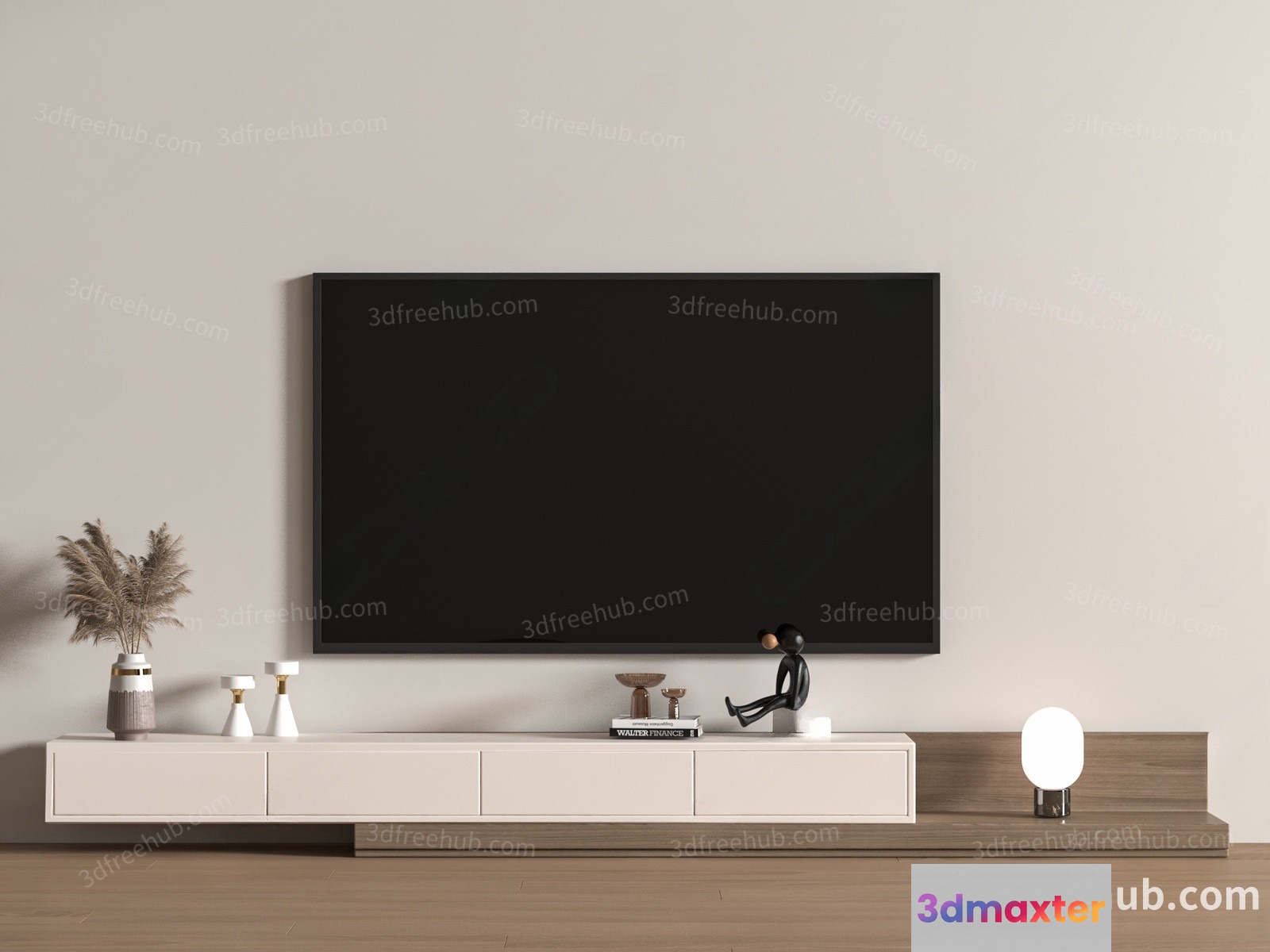 Modern Living Room 3D Model - 20933 - VRAY Render