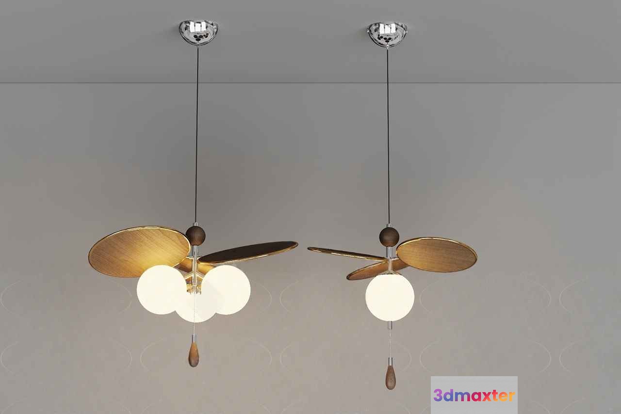 Gold Light Fixture 3D Model - 8911 - CORONA Render