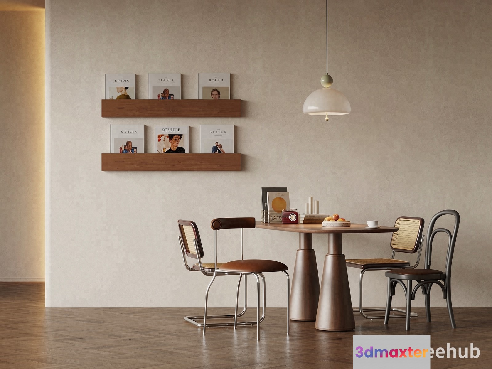 Modern Dining Room 3D Model - 23277 - VRAY Render