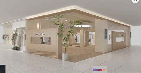Modern Fashion Store 3D Model - 5015 - VRAY Render