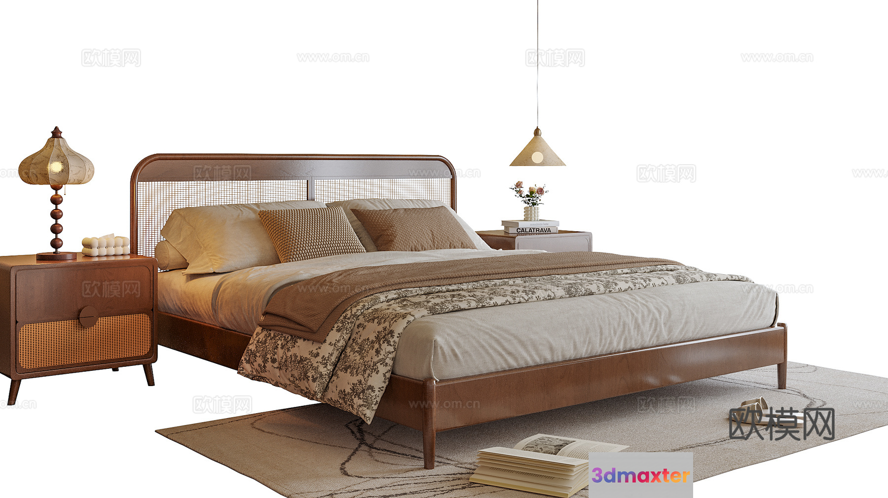 Cozy Bedroom 3D Model - 414 - VRAY Render