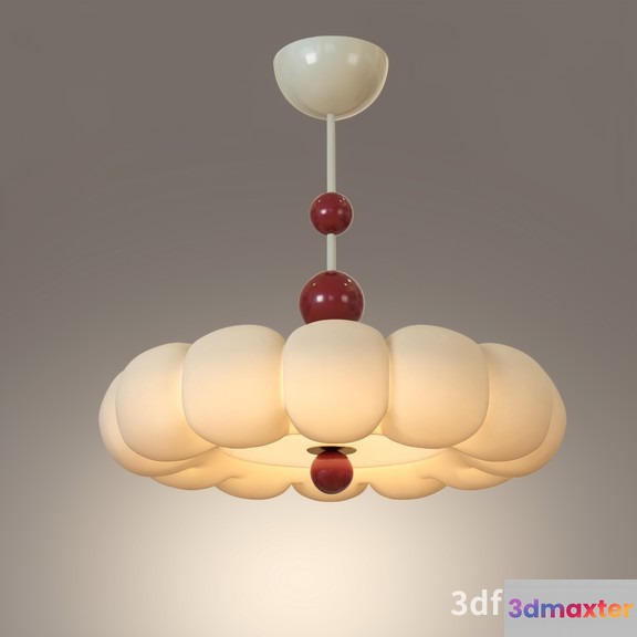 Gold Light Fixture 3D Model - 20603 - VRAY Render
