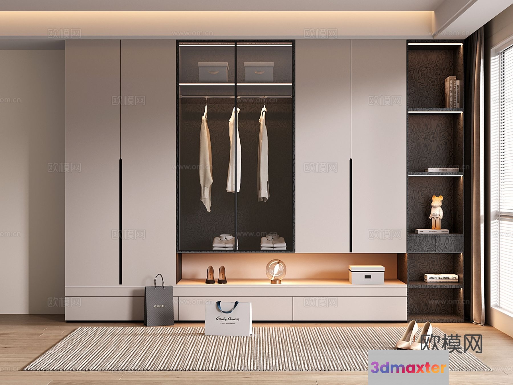 A Modern Closet 3D Model - 10842 - VRAY Render
