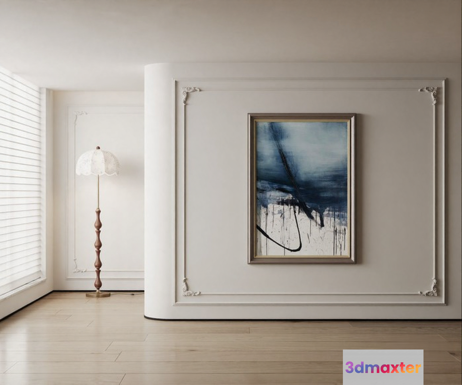 Modern White Room 3D Model - 1423 - CORONA Render