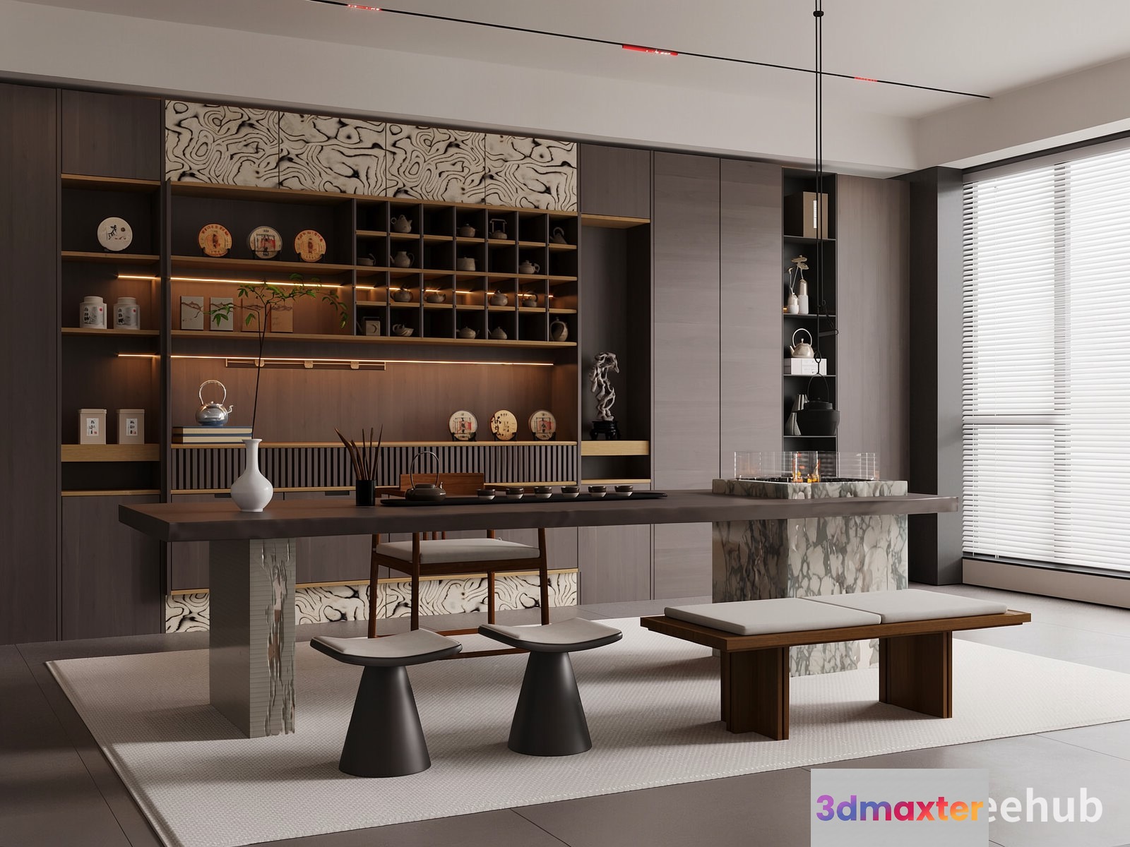 Modern Dining Room 3D Model - 21926 - VRAY Render