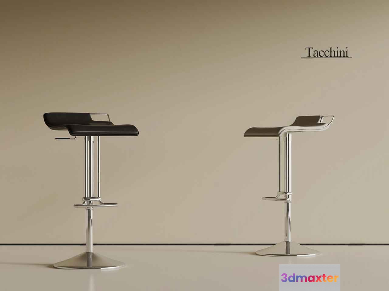 Modern Bar Stools 3D Model - 1068 - VRAY Render