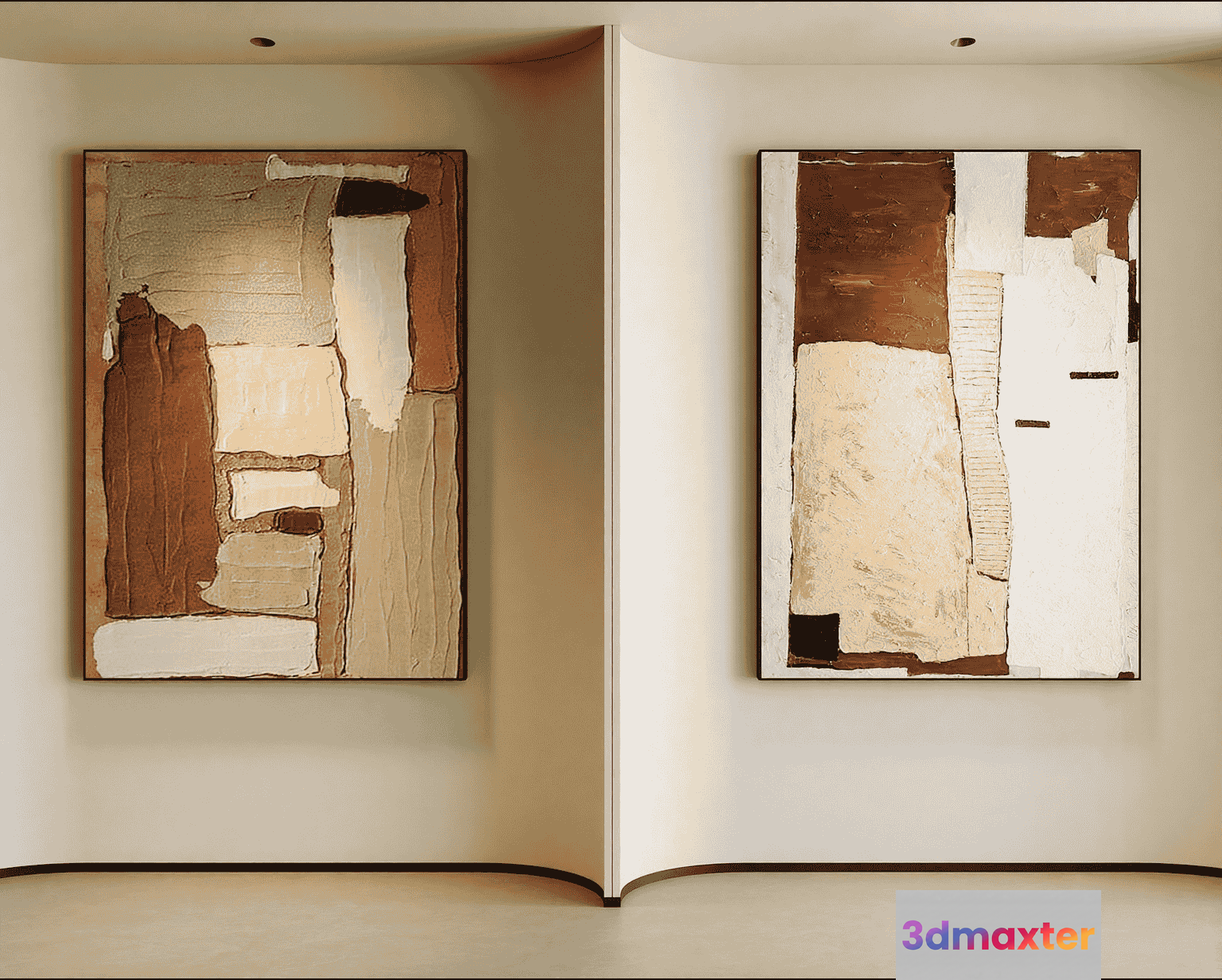 Abstract Art Painting 3D Model - 14128 - VRAY Render