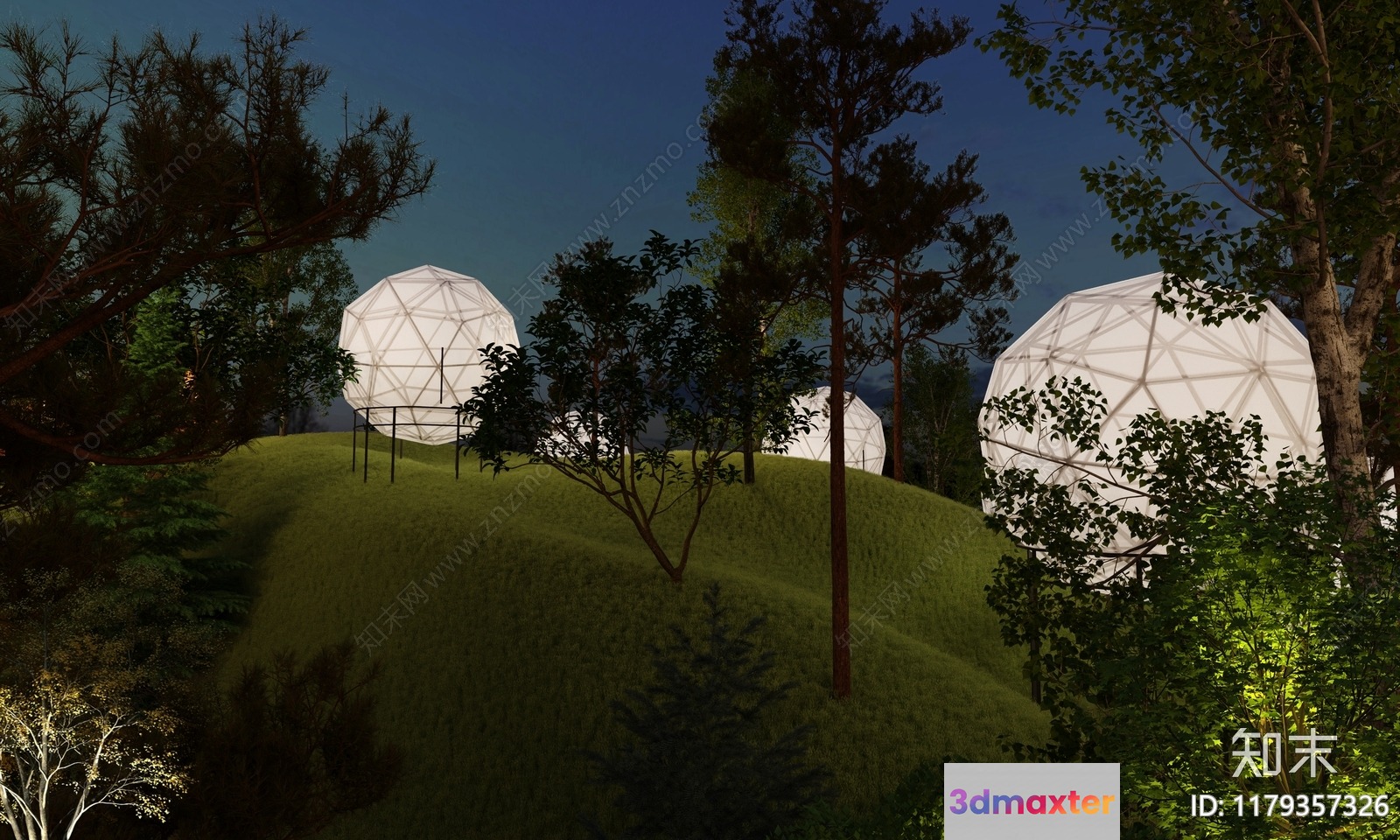 A Futuristic-Looking Outdoor Structure 3D Model - 12025 - CORONA Render