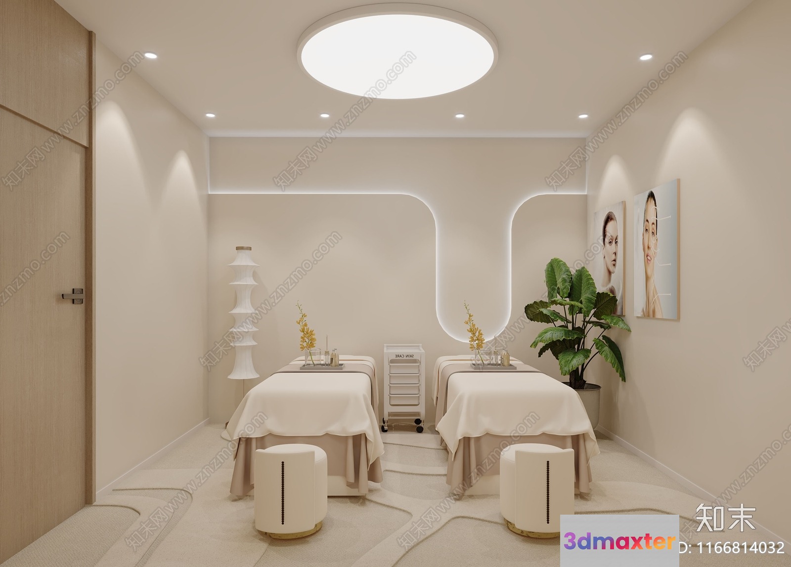 Modern Spa Room 3D Model - 3188 - VRAY Render