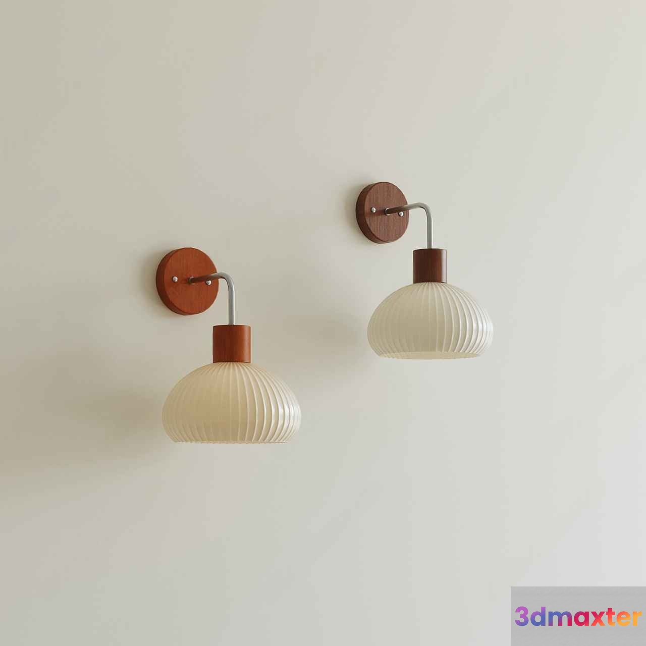 Mid-Century Modern Wall Sconces 3D Model - 8683 - CORONA Render