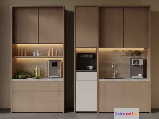 Modern Kitchen Cabinets 3D Model - 20073 - VRAY Render