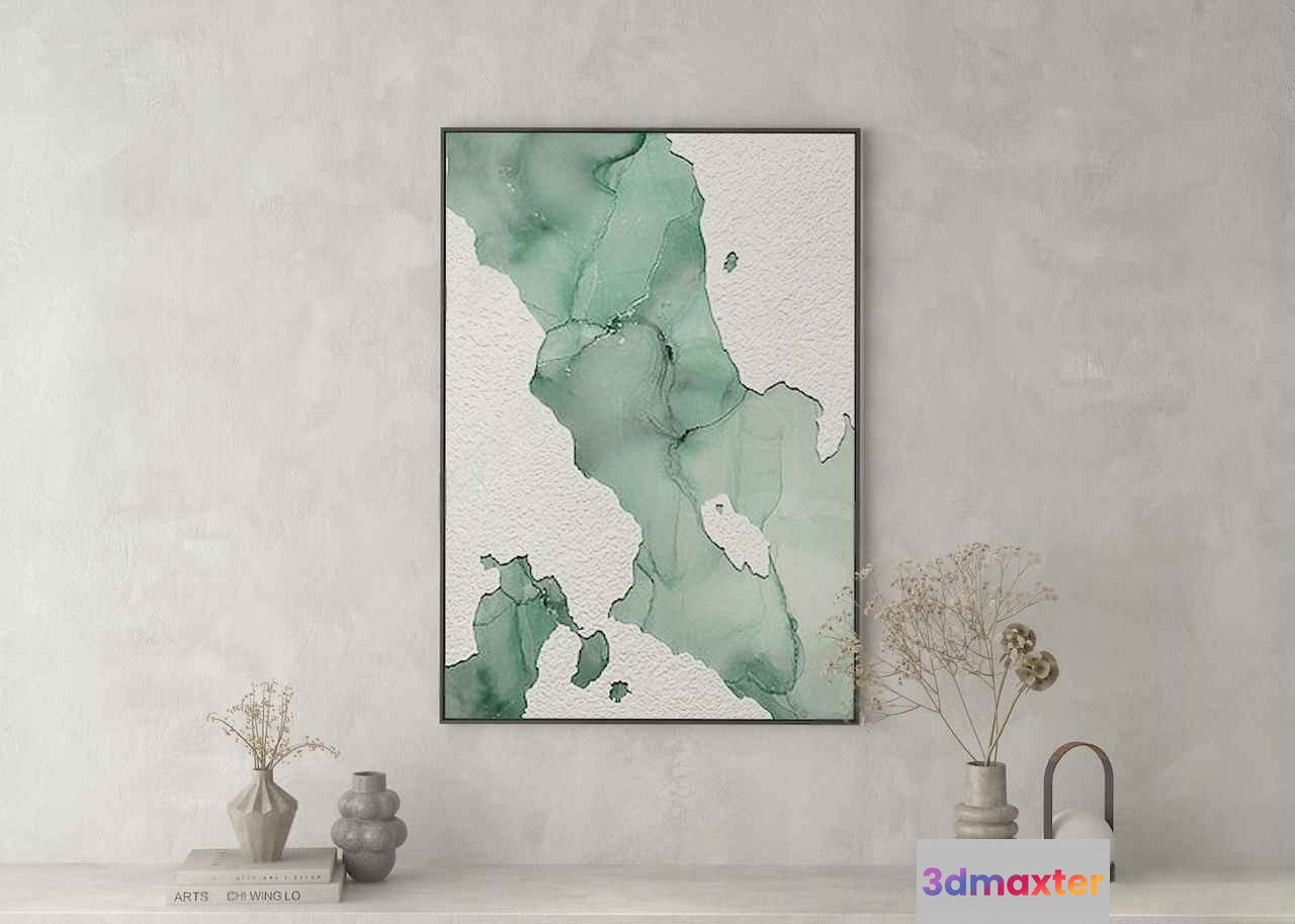 Modern Abstract Art 3D Model - 3172 - VRAY Render