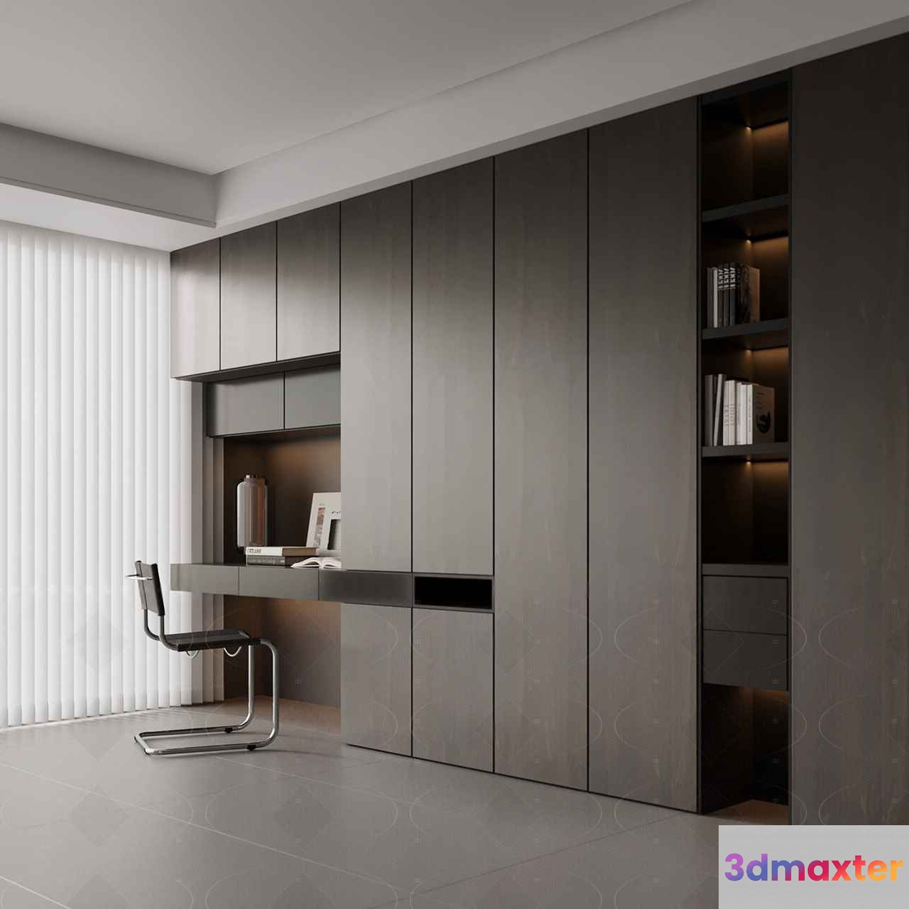 Modern Office Space 3D Model - 12524 - VRAY Render