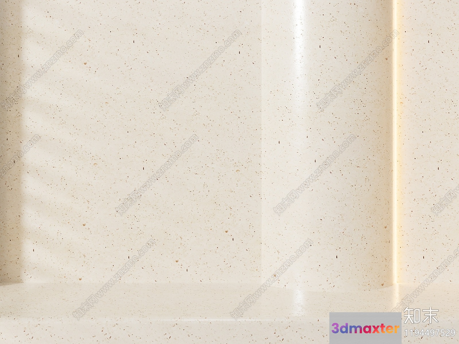 A White Speckled Surface 3D Model - 11996 - CORONA Render